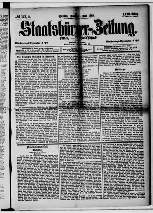 Staatsbürger-Zeitung on May 26, 1882