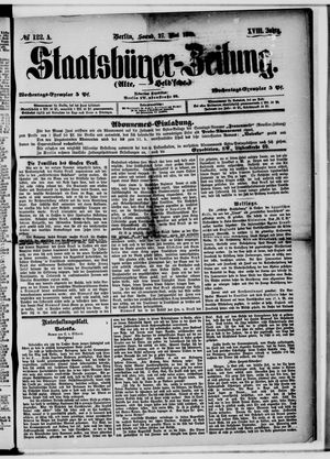 Staatsbürger-Zeitung on May 27, 1882