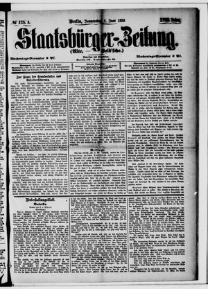 Staatsbürger-Zeitung on Jun 1, 1882