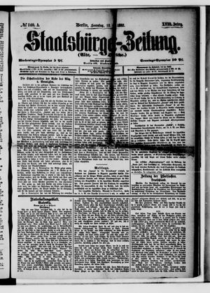 Staatsbürger-Zeitung on Jun 18, 1882