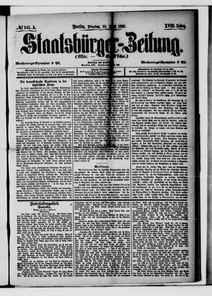 Staatsbürger-Zeitung vom 20.06.1882