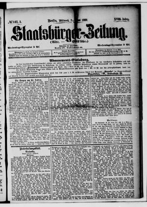 Staatsbürger-Zeitung on Jun 21, 1882