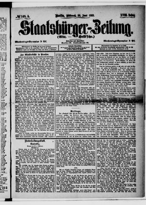 Staatsbürger-Zeitung on Jun 28, 1882