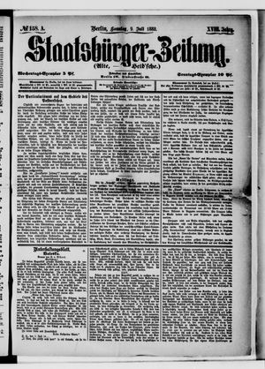 Staatsbürger-Zeitung vom 09.07.1882