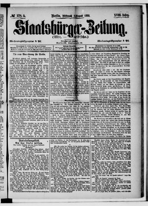 Staatsbürger-Zeitung on Aug 2, 1882