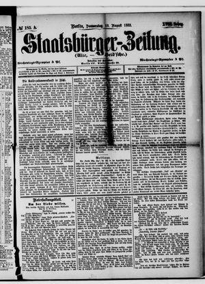 Staatsbürger-Zeitung vom 10.08.1882