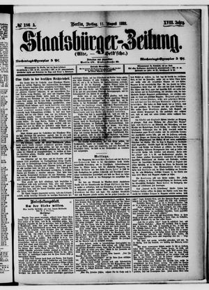 Staatsbürger-Zeitung vom 11.08.1882