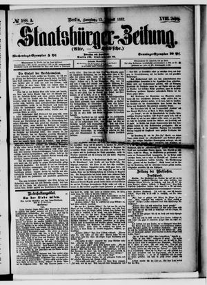 Staatsbürger-Zeitung vom 13.08.1882