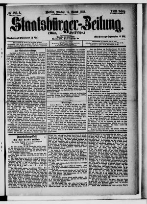 Staatsbürger-Zeitung vom 15.08.1882