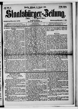 Staatsbürger-Zeitung vom 16.08.1882