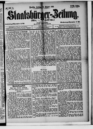 Staatsbürger-Zeitung vom 18.08.1882