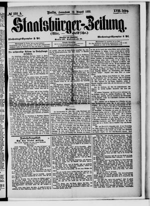 Staatsbürger-Zeitung vom 19.08.1882