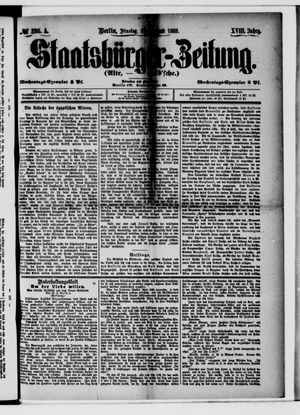 Staatsbürger-Zeitung vom 22.08.1882