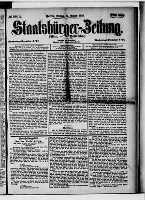 Staatsbürger-Zeitung vom 25.08.1882