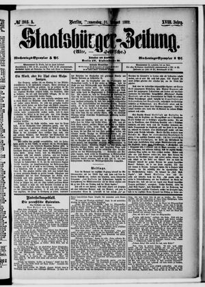 Staatsbürger-Zeitung vom 31.08.1882