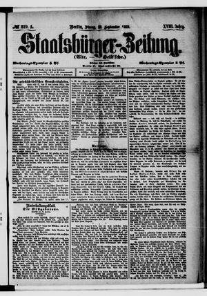 Staatsbürger-Zeitung on Sep 19, 1882