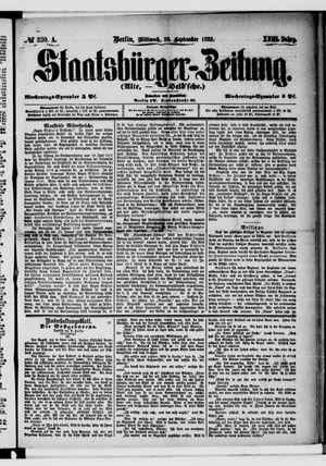 Staatsbürger-Zeitung vom 20.09.1882