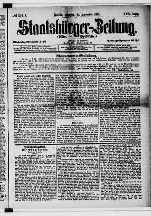 Staatsbürger-Zeitung vom 24.09.1882
