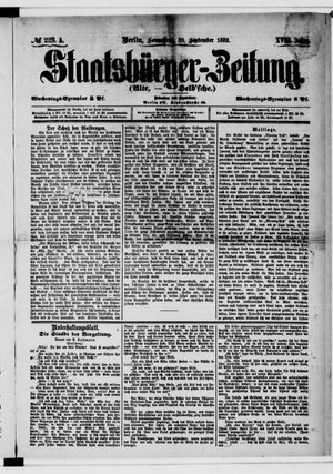 Staatsbürger-Zeitung vom 30.09.1882