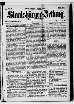 Staatsbürger-Zeitung vom 01.10.1882