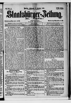 Staatsbürger-Zeitung vom 11.10.1882