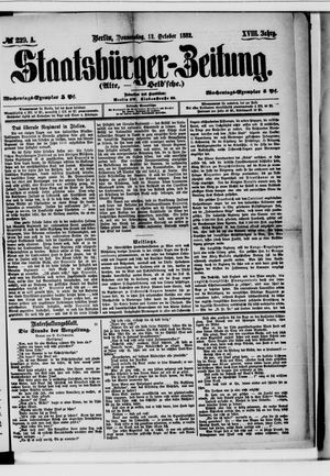 Staatsbürger-Zeitung vom 12.10.1882