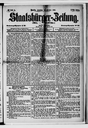 Staatsbürger-Zeitung vom 15.10.1882