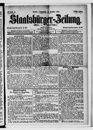 Staatsbürger-Zeitung on Oct 19, 1882