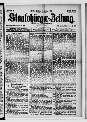 Staatsbürger-Zeitung vom 20.10.1882