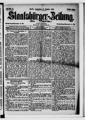 Staatsbürger-Zeitung on Oct 21, 1882