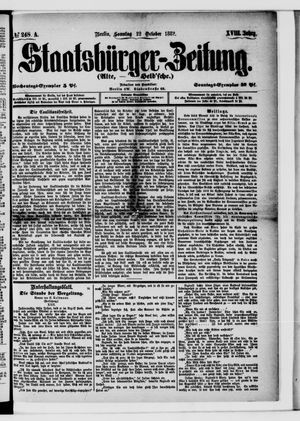 Staatsbürger-Zeitung vom 22.10.1882