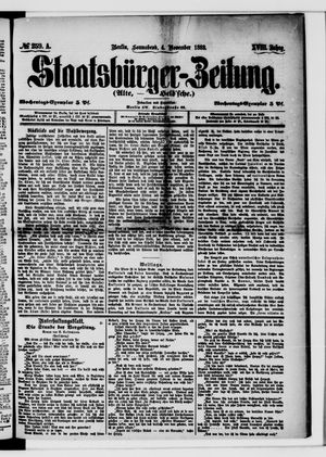 Staatsbürger-Zeitung vom 04.11.1882