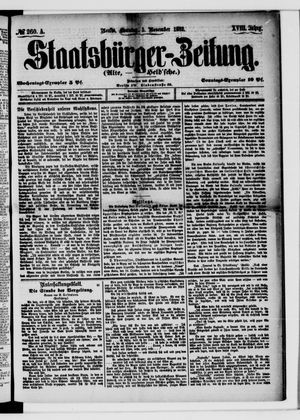 Staatsbürger-Zeitung vom 05.11.1882