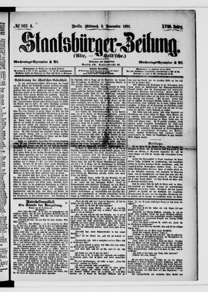 Staatsbürger-Zeitung vom 08.11.1882