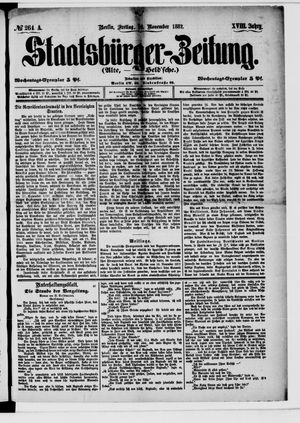 Staatsbürger-Zeitung vom 10.11.1882
