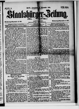 Staatsbürger-Zeitung vom 18.11.1882