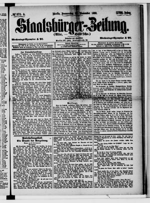 Staatsbürger-Zeitung vom 23.11.1882