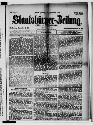 Staatsbürger-Zeitung vom 28.11.1882