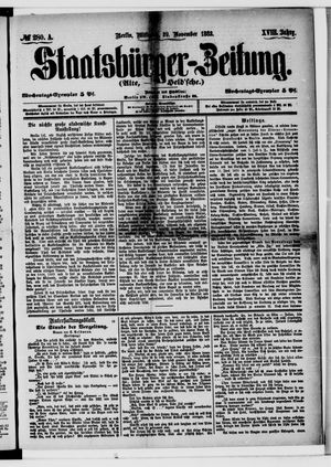 Staatsbürger-Zeitung on Nov 29, 1882