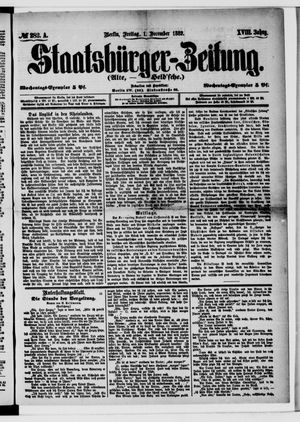 Staatsbürger-Zeitung vom 01.12.1882