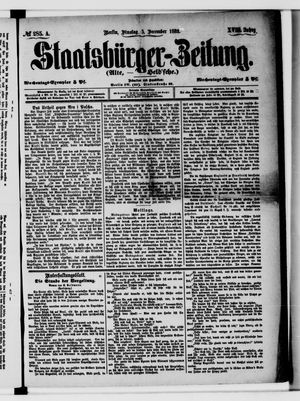 Staatsbürger-Zeitung vom 05.12.1882
