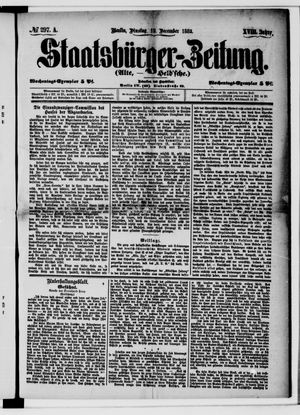 Staatsbürger-Zeitung vom 19.12.1882