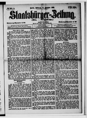 Staatsbürger-Zeitung vom 20.12.1882