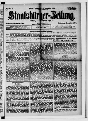 Staatsbürger-Zeitung vom 23.12.1882