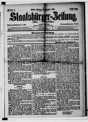 Staatsbürger-Zeitung vom 25.12.1882