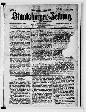 Staatsbürger-Zeitung on Jan 3, 1883
