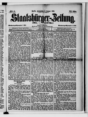 Staatsbürger-Zeitung vom 06.01.1883