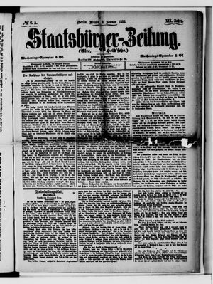 Staatsbürger-Zeitung on Jan 9, 1883