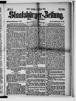 Staatsbürger-Zeitung on Jan 14, 1883