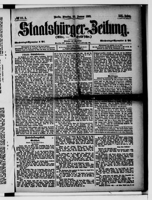 Staatsbürger-Zeitung vom 23.01.1883